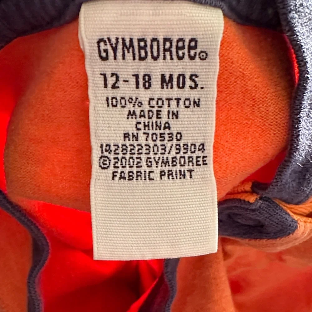 Gymboree Orange Construction Zone Tee